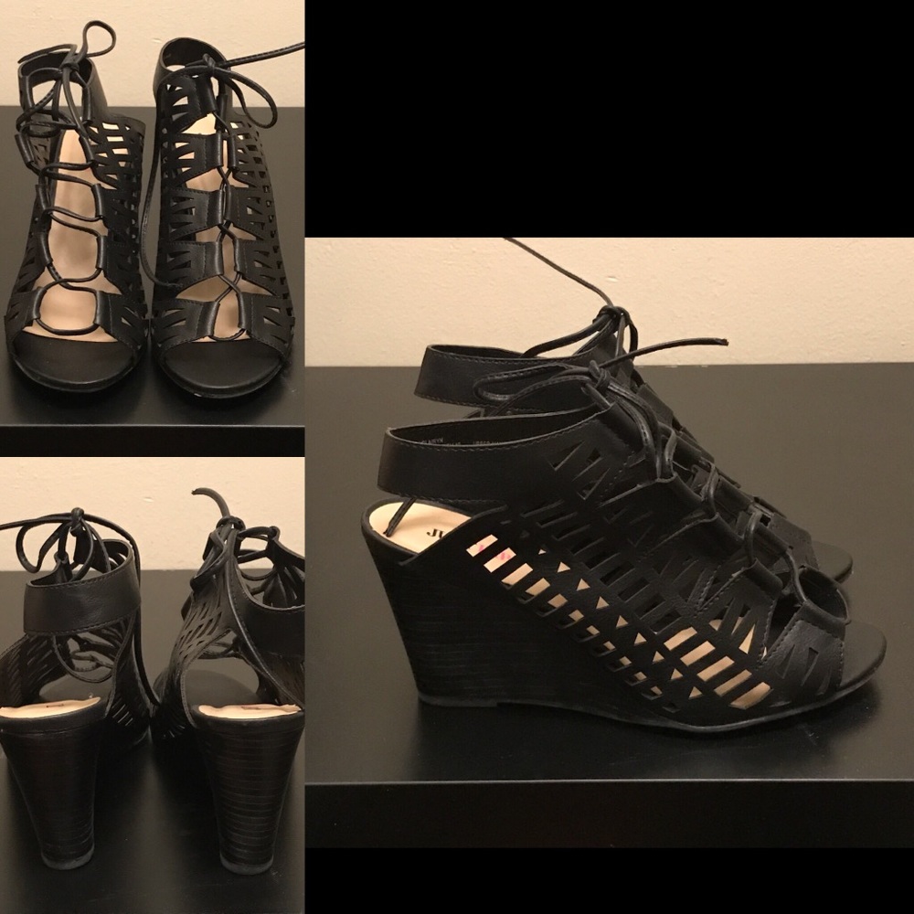 Lace Up Wedge Sandal